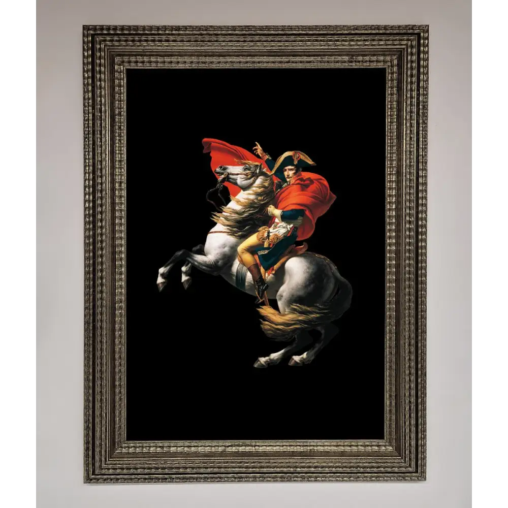 French king Ride Framed Poster - A3 (29.7 x 42 cm) / Ornate Silver - Framed Print