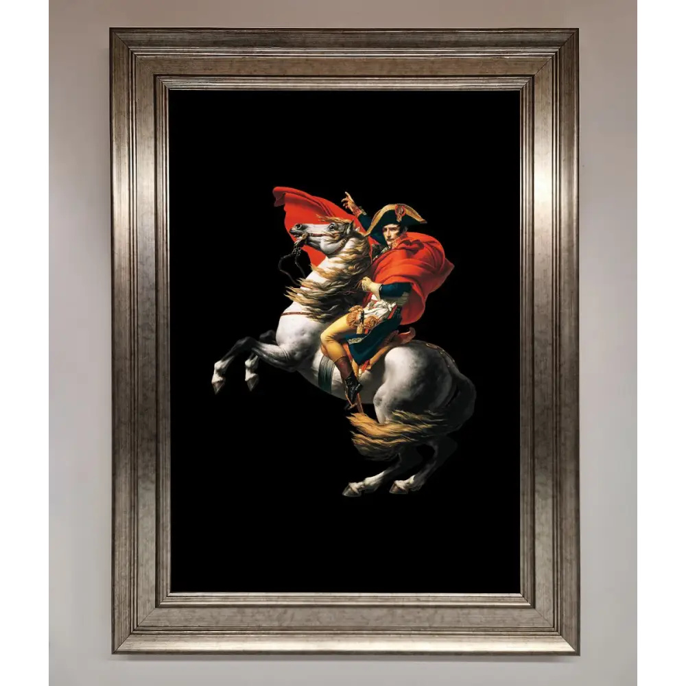 French king Ride Framed Poster - A3 (29.7 x 42 cm) / Silver - Framed Print