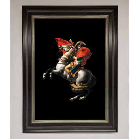 French king Ride Framed Poster - B0 (100 x 141 cm) / Black Silver - Framed Print