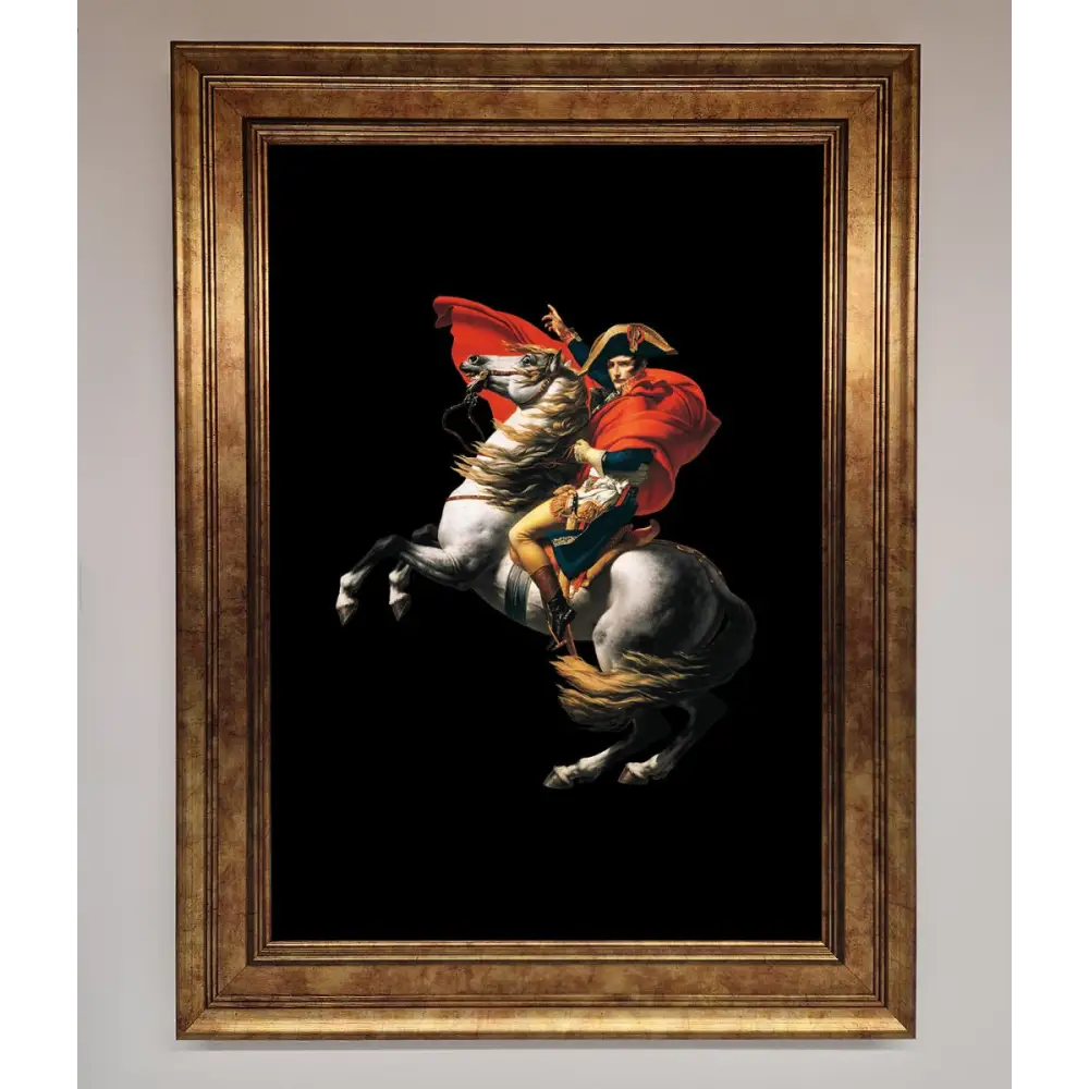 French king Ride Framed Poster - B0 (100 x 141 cm) / Bronze - Framed Print