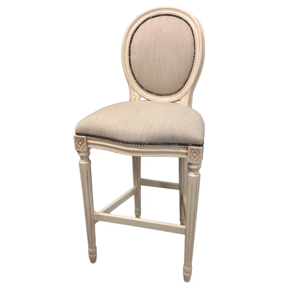 French Oval Bar Stool - Tall Stool