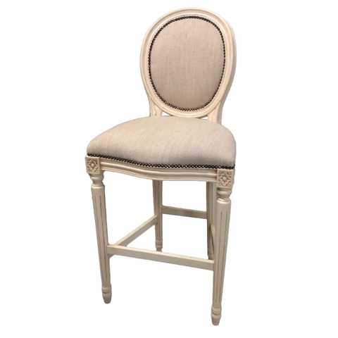 French Oval Bar Stool - Tall Stool