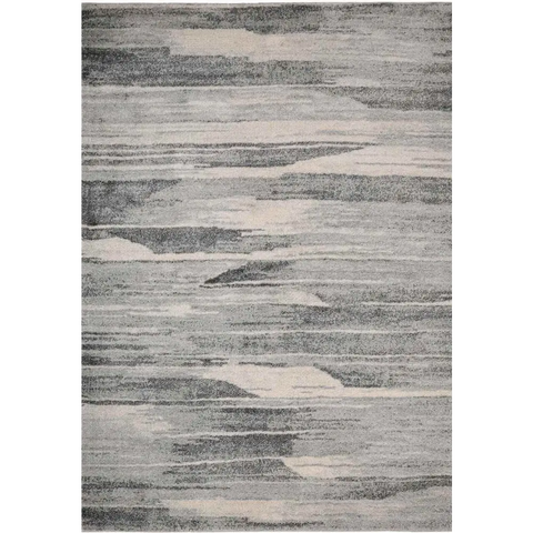 Freya Abstract Rug – Soft Neutral Tones - 120X170 cm / Grey - Rugs