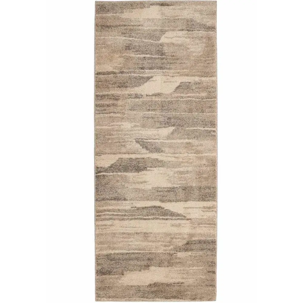 Freya Abstract Rug – Soft Neutral Tones - 80X200 cm / Beige - Rugs