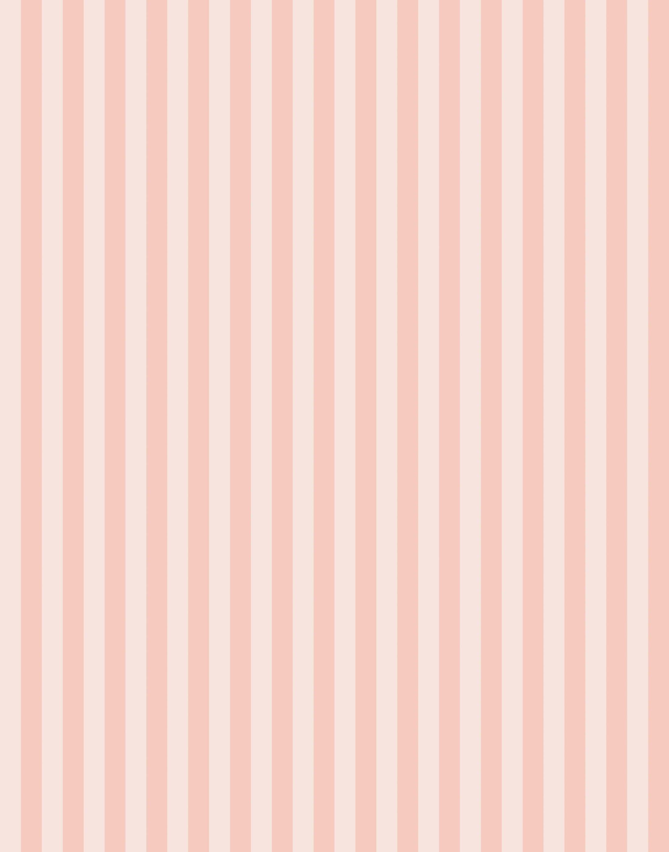 Froyo pastel pink and cream striped wallpaper with vertical stripes for stylish room decor