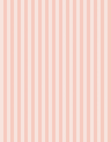 Froyo pastel pink and cream striped wallpaper with vertical stripes for stylish room decor