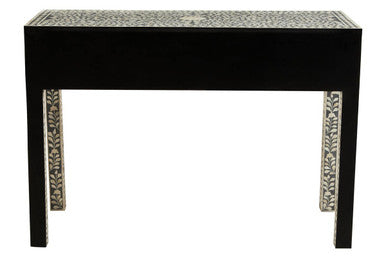 Fusion Bone Inlay Desk with 3 Drawers