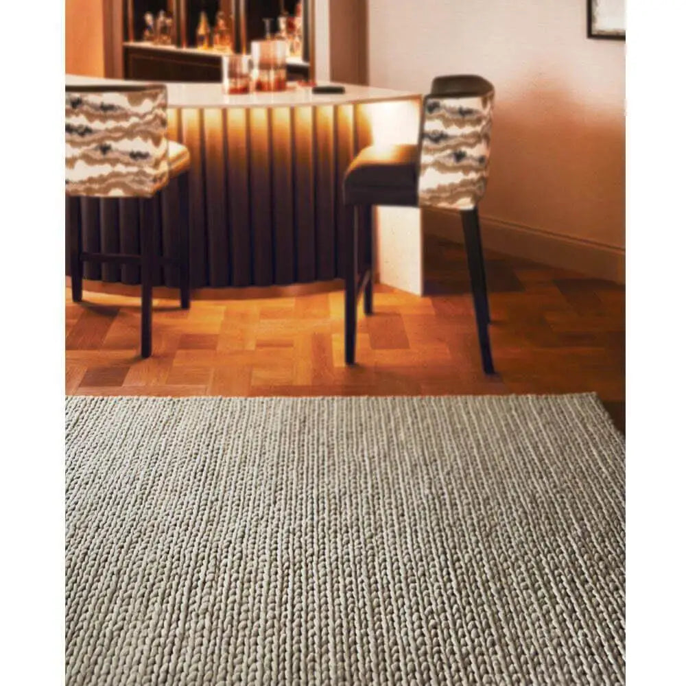 Fusion Oyster Braided Wool Rug - Rugs