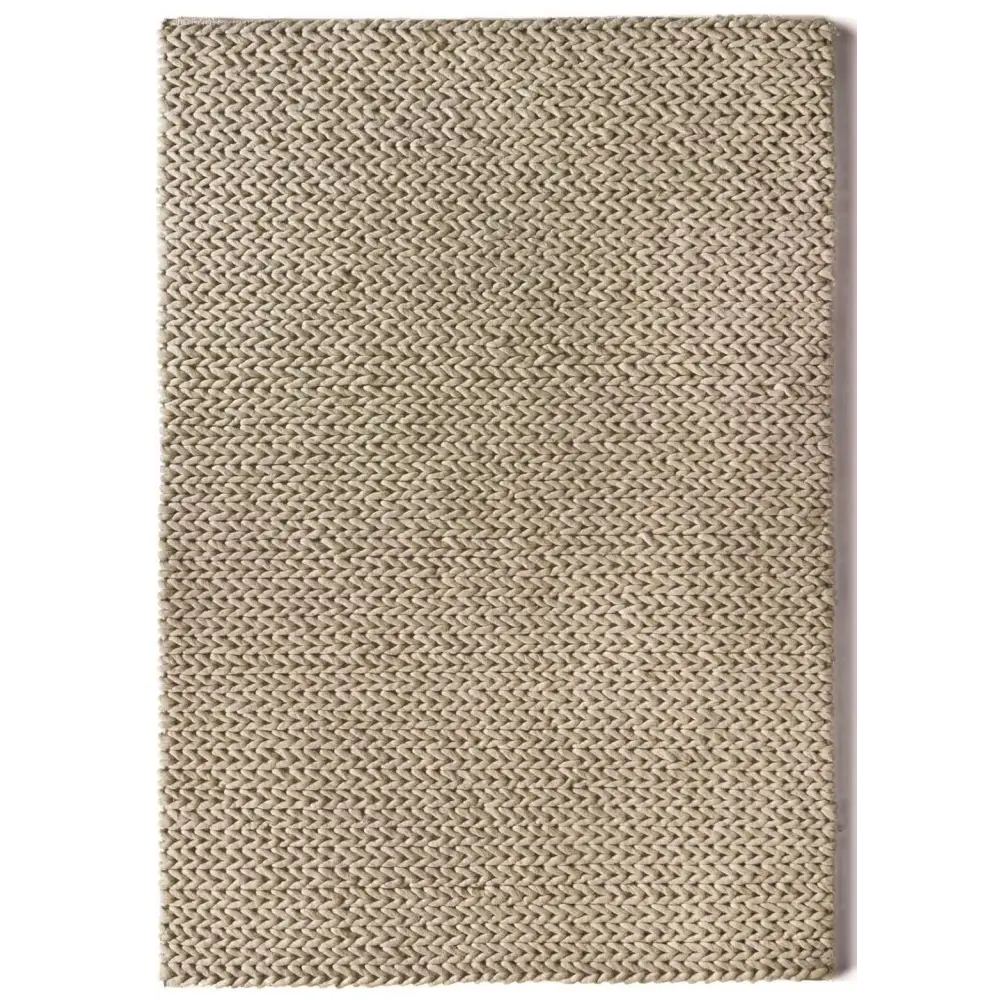 Fusion Oyster Braided Wool Rug - Rugs