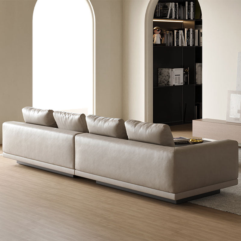 Gail Three Seater, Four Seater Sofa With Storage, Real Leather