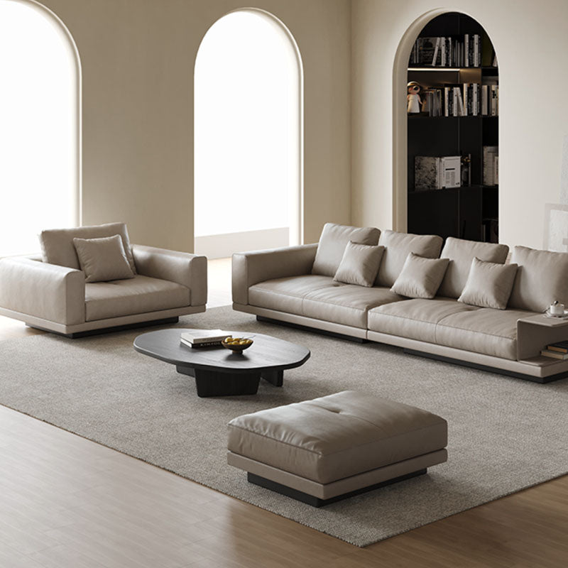 Gail Three Seater, Four Seater Sofa With Storage, Real Leather