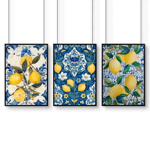Gallery Wall In Kitchen | Set of 3 Italian Lifestyle Wall art Prints