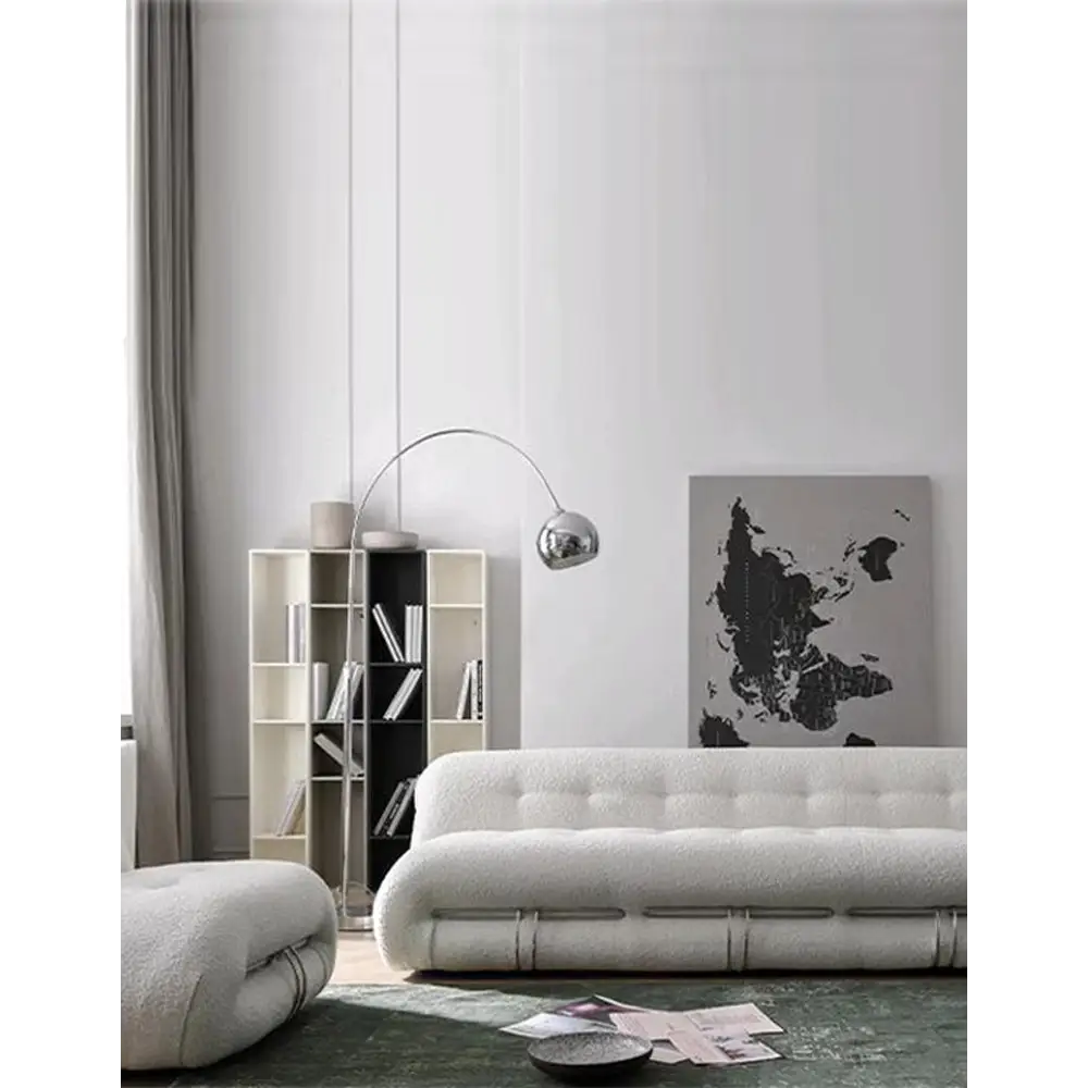 Garner Three Seater Sofa White Boucle