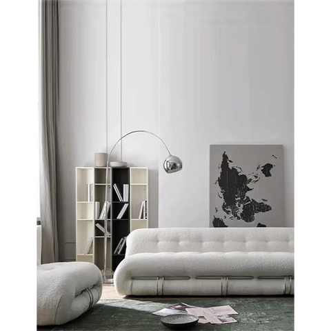 Garner Three Seater Sofa White Boucle