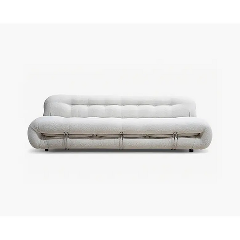 Garner Three Seater Sofa White Boucle