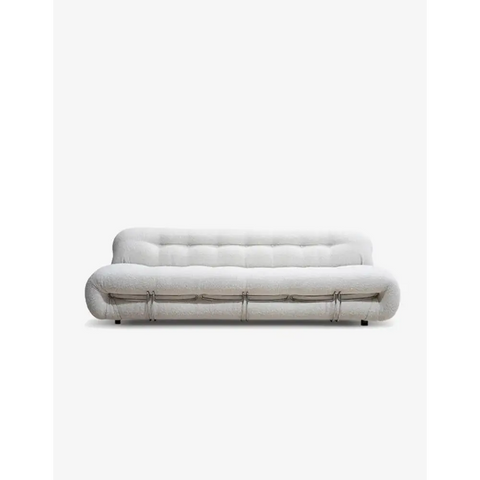 Garner Three Seater Sofa White Boucle