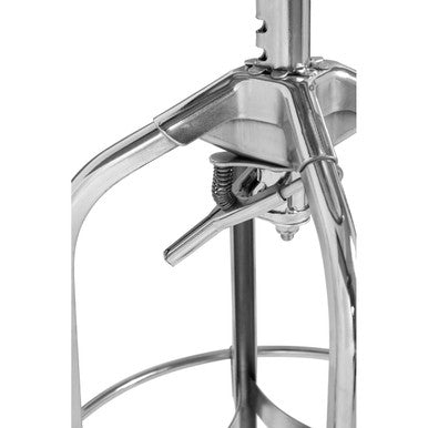 Gator chrome finish adjustable bar stool with sturdy metal frame and industrial design for versatile seating