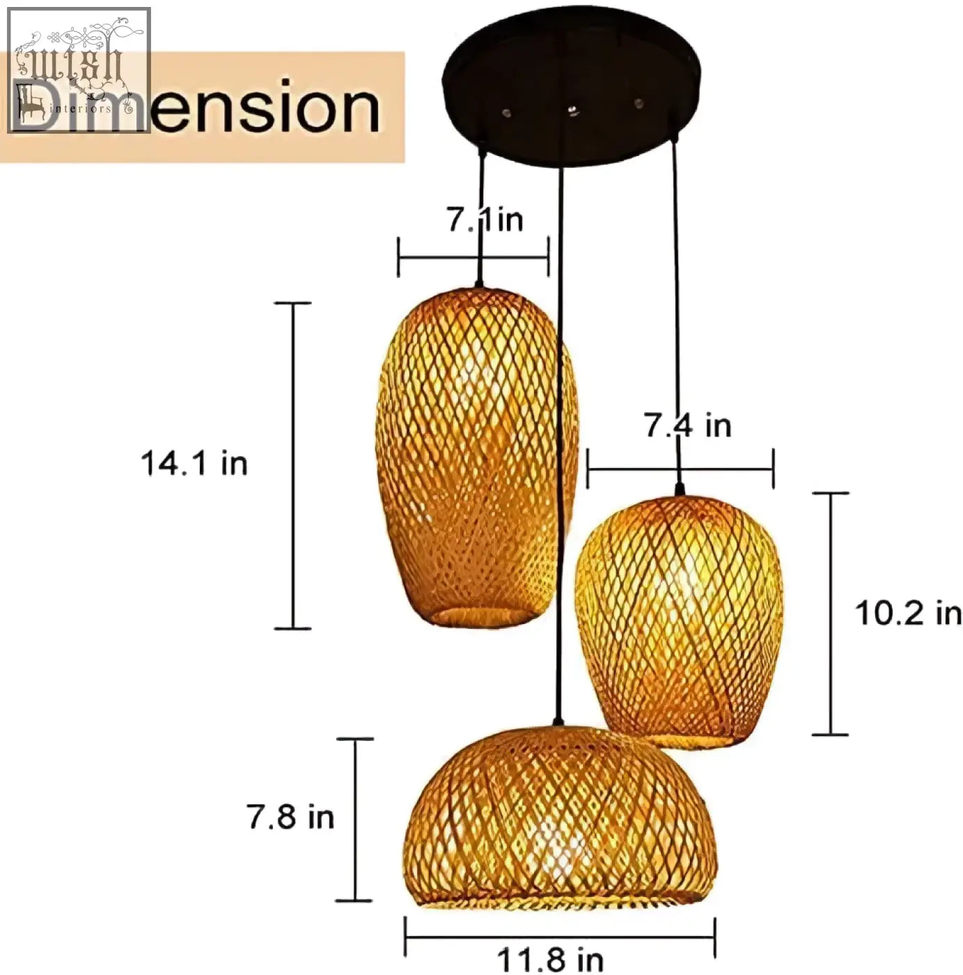Golden woven bamboo pendant ceiling light with modern tiered design gcq bamboo e26 e27 for living room and cafe