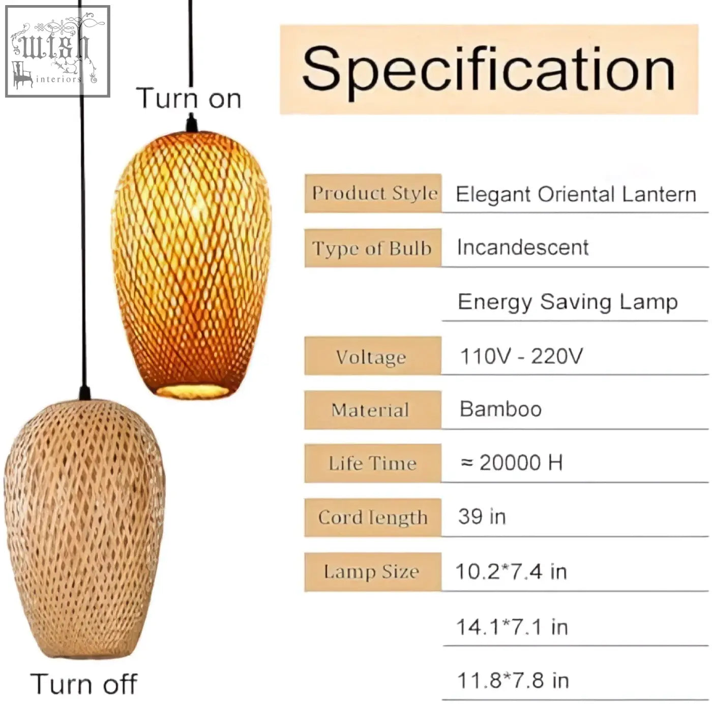 Elegant gcq bamboo ceiling light with woven rattan lantern design and warm amber glow e26 e27 bulbs perfect for cozy spaces