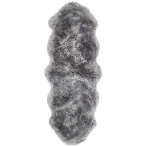 Genuine Grey Sheepskin Faux Fur Rug - 70X175 cm - Rugs