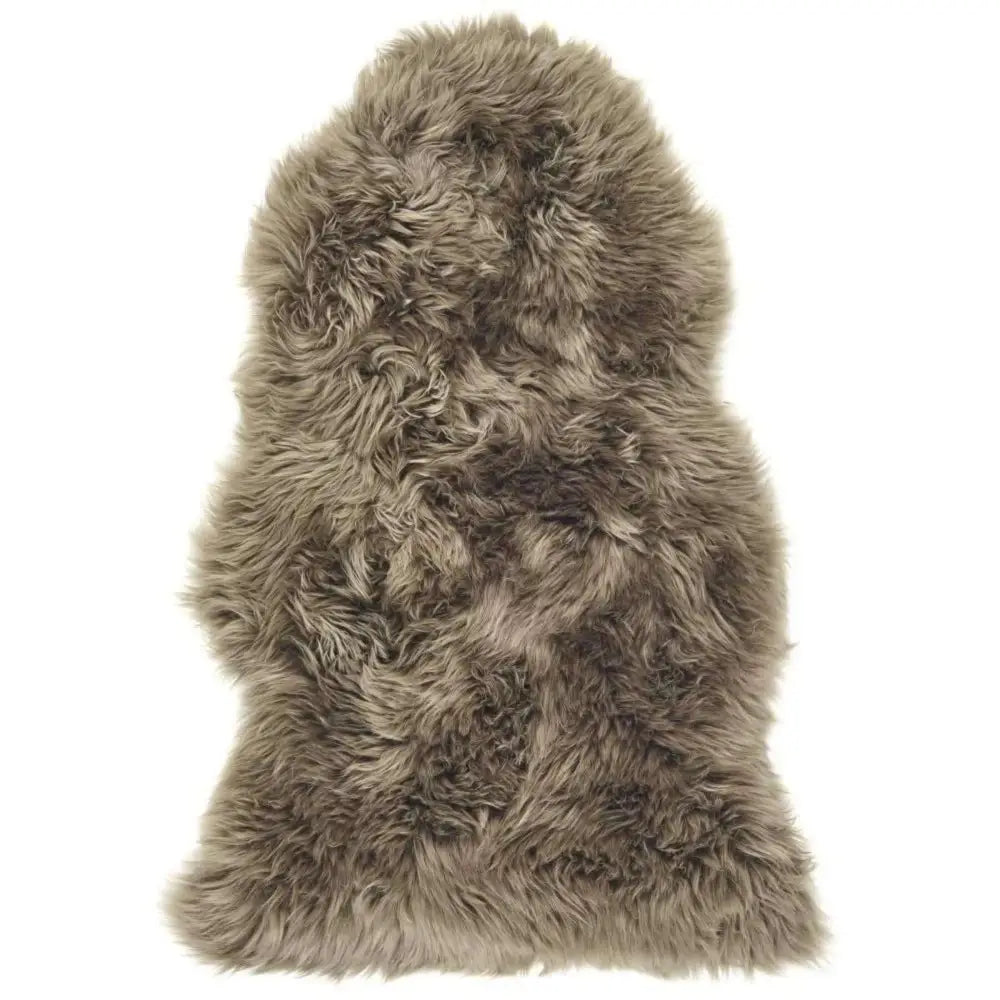 Genuine Khaki/Taupe Sheepskin Faux Fur Rug - Rugs
