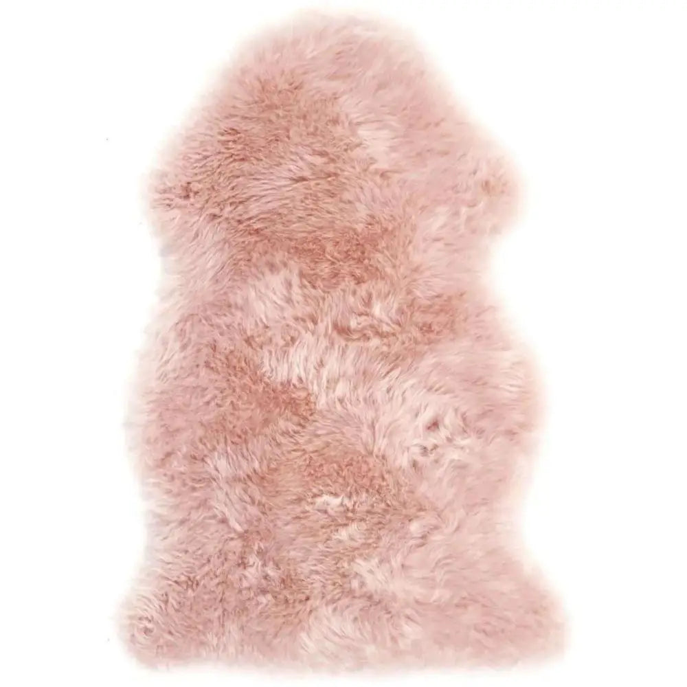 Genuine Rose Sheepskin Faux Fur Rug - 65X95 cm - Rugs