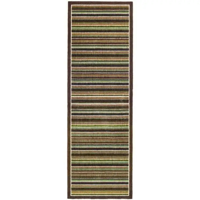 Geometric Washable Mat and Runner - My Stripe Green / 50X150 cm - Doormat