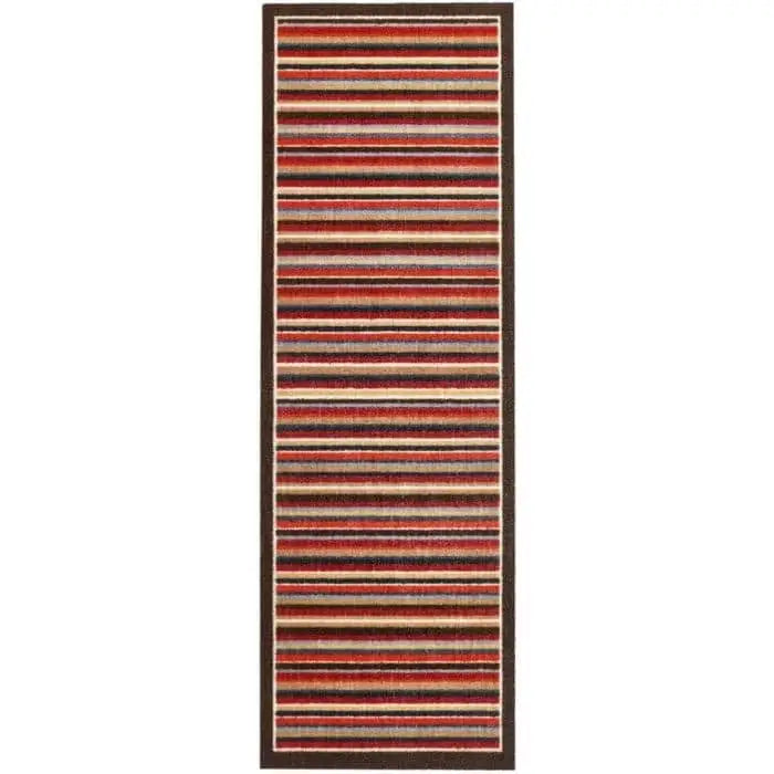 Geometric Washable Mat and Runner - My Stripe Red / 50X150 cm - Doormat