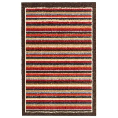 Geometric Washable Mat and Runner - My Stripe Red / 50X75 cm - Doormat