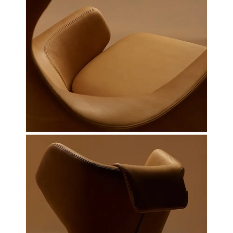 Ghoshal Egg Chair Wingback Lounge Chair With Recliner & Footstool - Swivel Chair