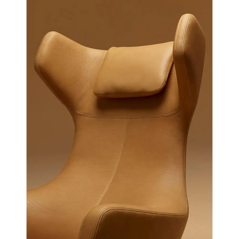 Ghoshal Egg Chair Wingback Lounge Chair With Recliner & Footstool - Swivel Chair