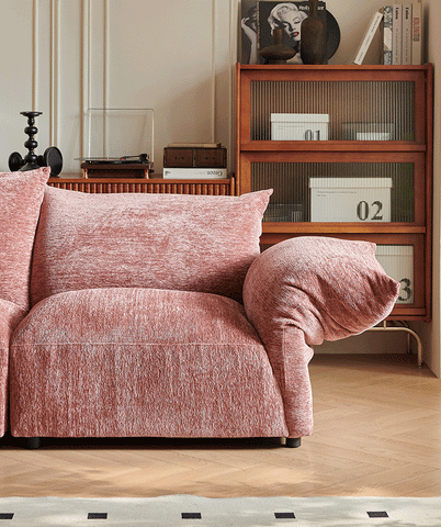 Berisha Petal Three Seater Corner Sofa, Four Seater Curved Sofa