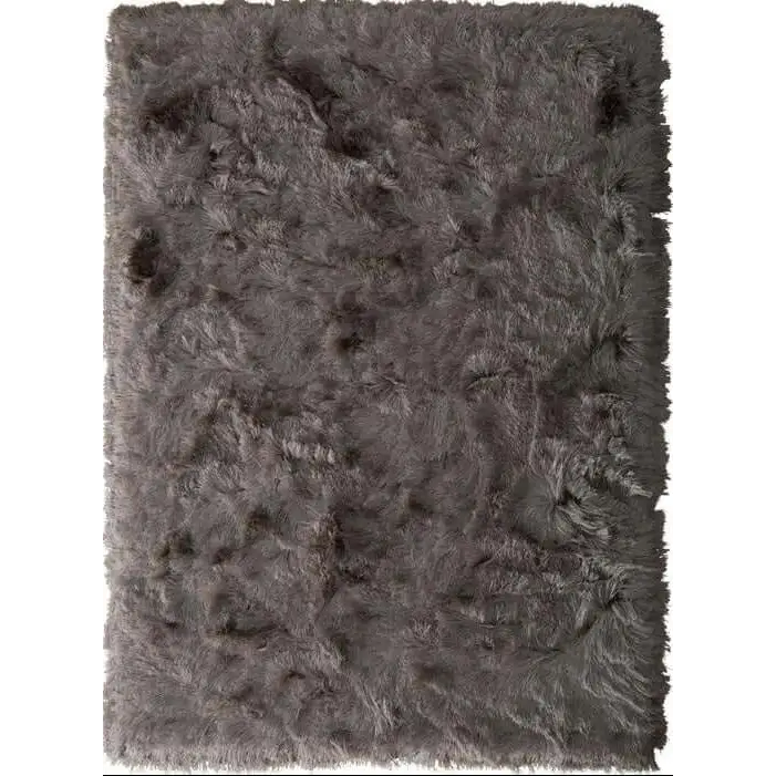 Glamour Shaggy Rug Plain Design - 120X170 cm / Beige - Rugs