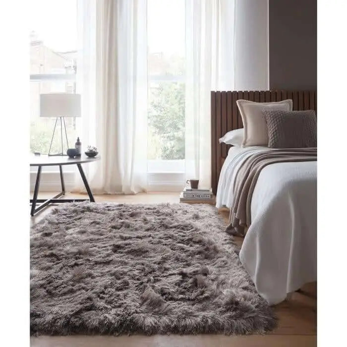 Glamour Shaggy Rug Plain Design - Rugs