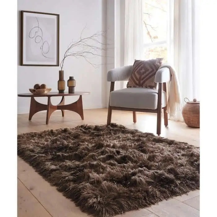 Glamour Shaggy Rug Plain Design - Rugs