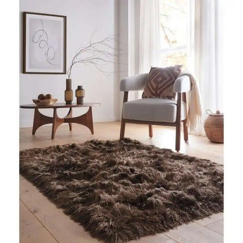 Glamour Shaggy Rug Plain Design - Rugs