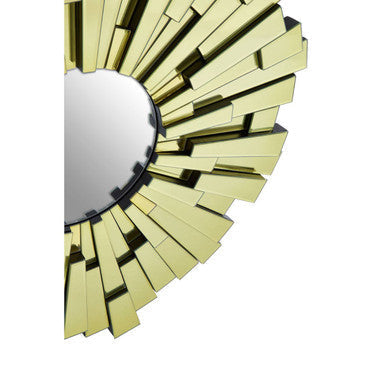 Glitzy Large Circular Wall Mirror