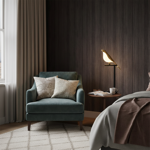 Gold Bird LED Floor Lamp for Bedroom