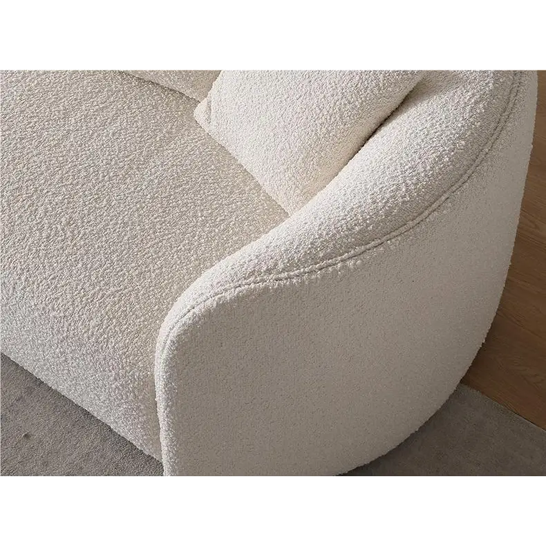 Goldie Gubi Three Seater Sofa Boucle White - sofa