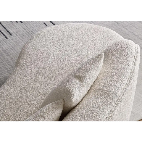 Goldie Gubi Three Seater Sofa Boucle White - sofa