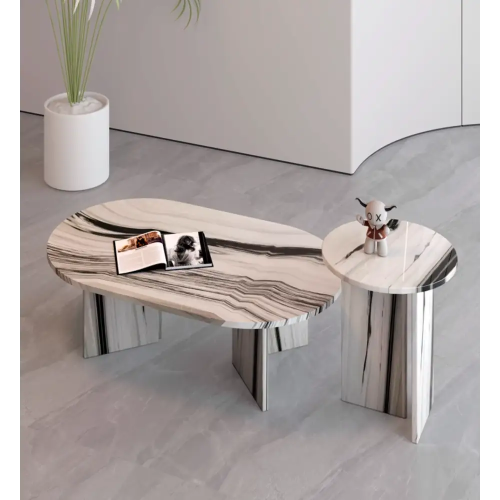 Goliah Coffee Table Set Marble
