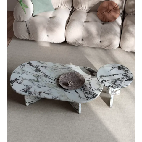Goliah Coffee Table Set Marble
