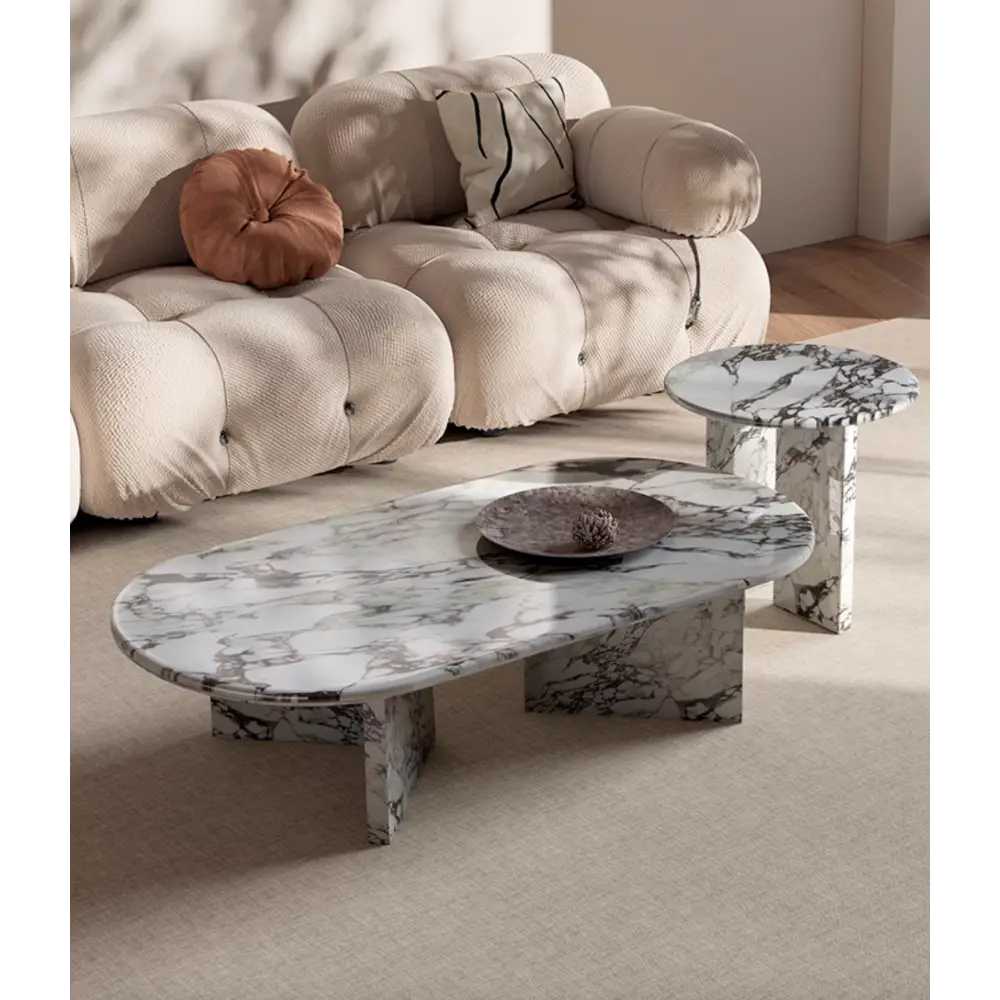 Goliah Coffee Table Set Marble