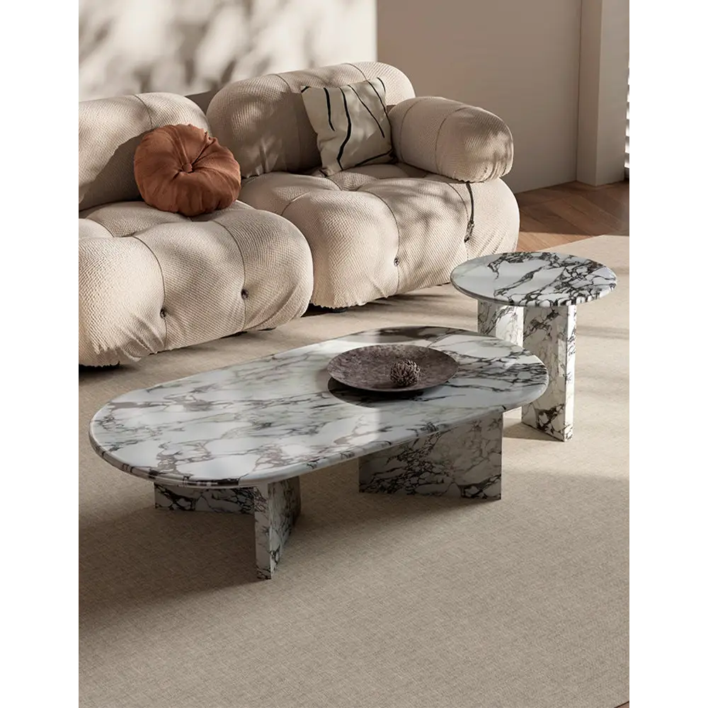Goliah Coffee Table Set Marble
