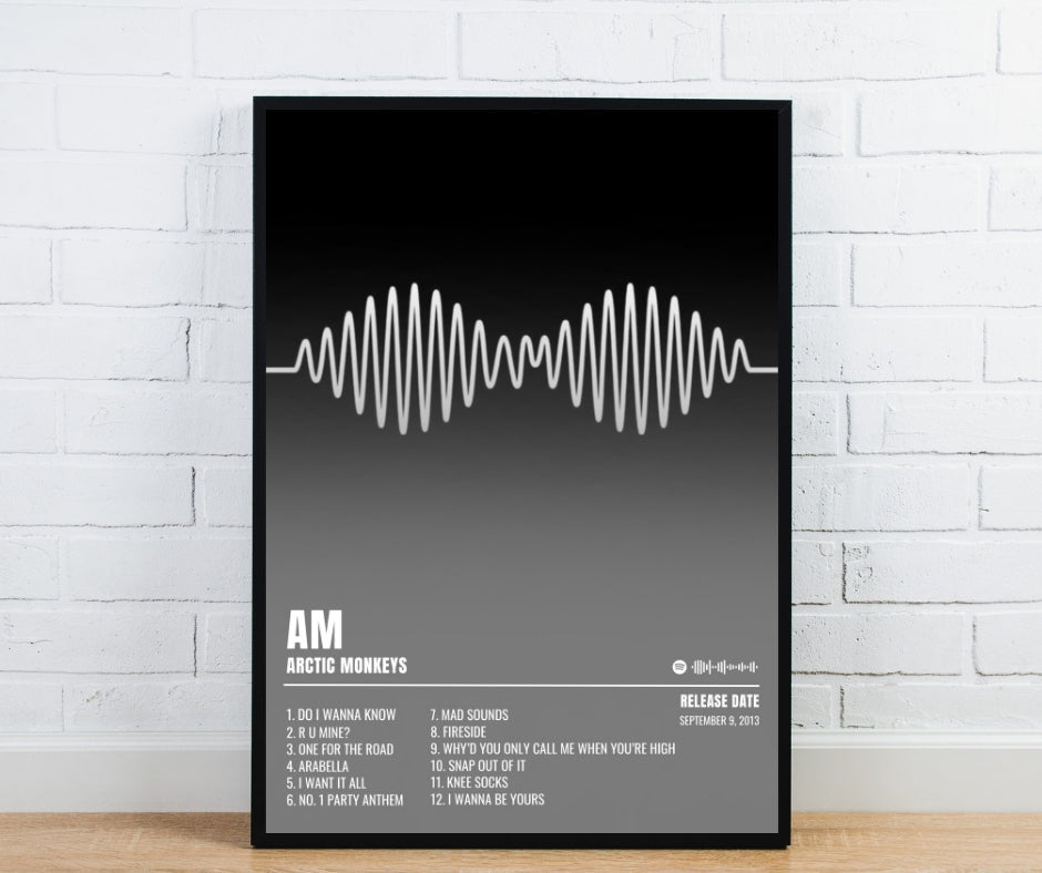 AM - Arctic Monkeys Inspired Album Poster