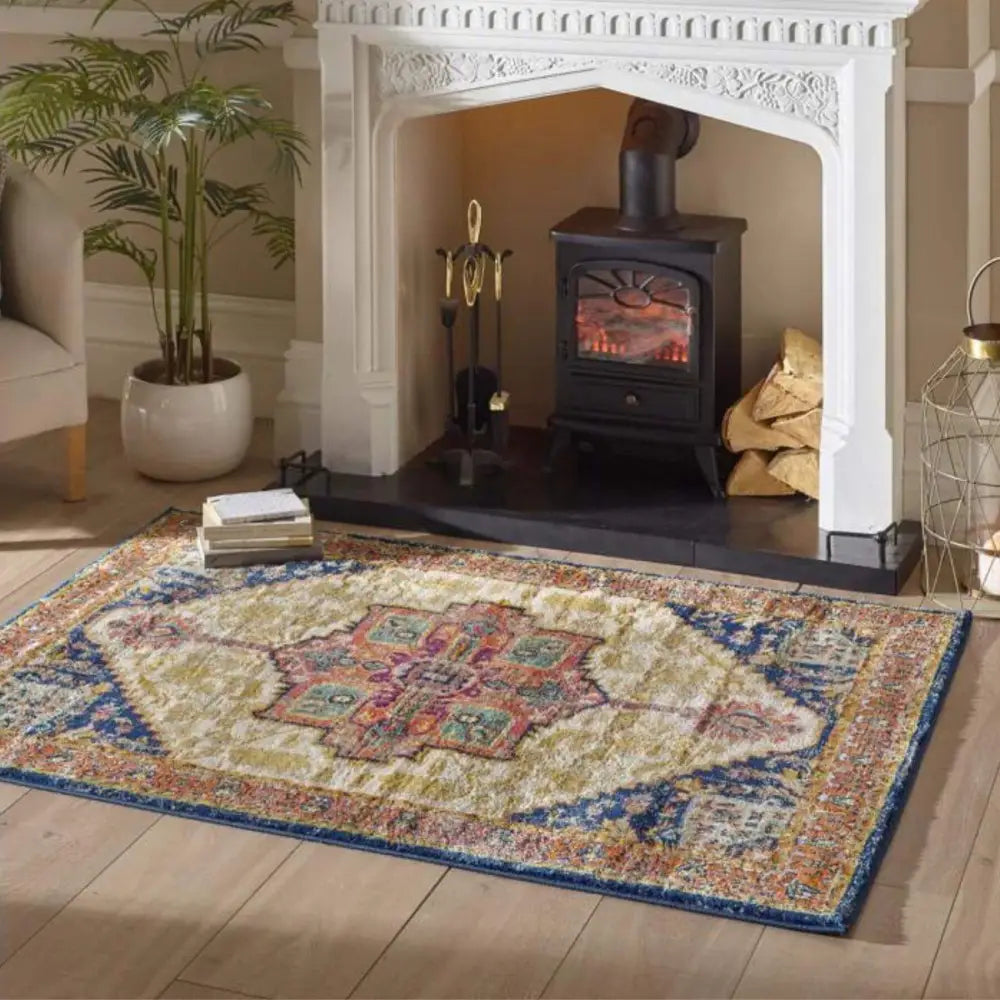 Granada Multicolour Vintage Rug | Amber - Rugs