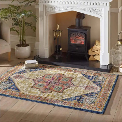 Granada Multicolour Vintage Rug | Amber - Rugs