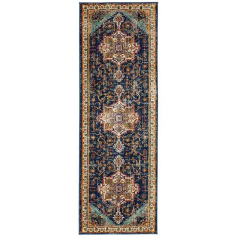 Granada Multicolour Vintage Rug | Emerald - 67X200 cm - Rugs