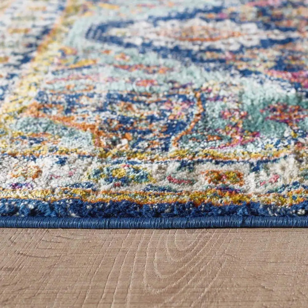 Granada Multicolour Vintage Rug | Emerald - Rugs