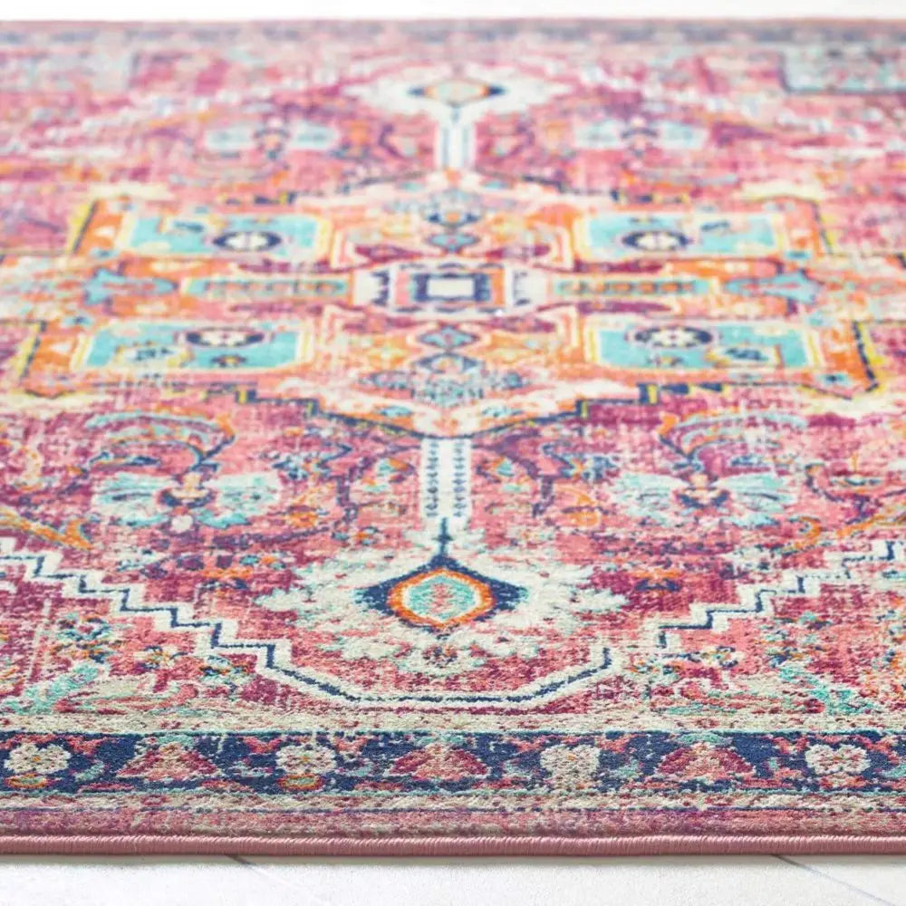 Granada Multicolour Vintage Rug | Ruby - Rugs